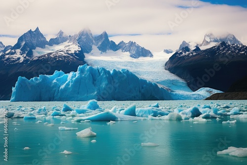 Representation of Perito Moreno glacier in Patagonia, Argentina