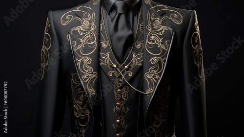 Black suit, male marriage cloth closed up © thesweetsheep