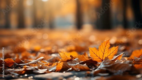 Colorful Autumn Foliage in Selective Focus