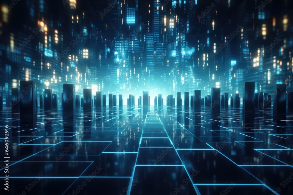 Cloud computing transfer big data on internet. futuristic digital technology .Generative AI Cloud computing transfer big data on internet. futuristic digital technology .Generative AI