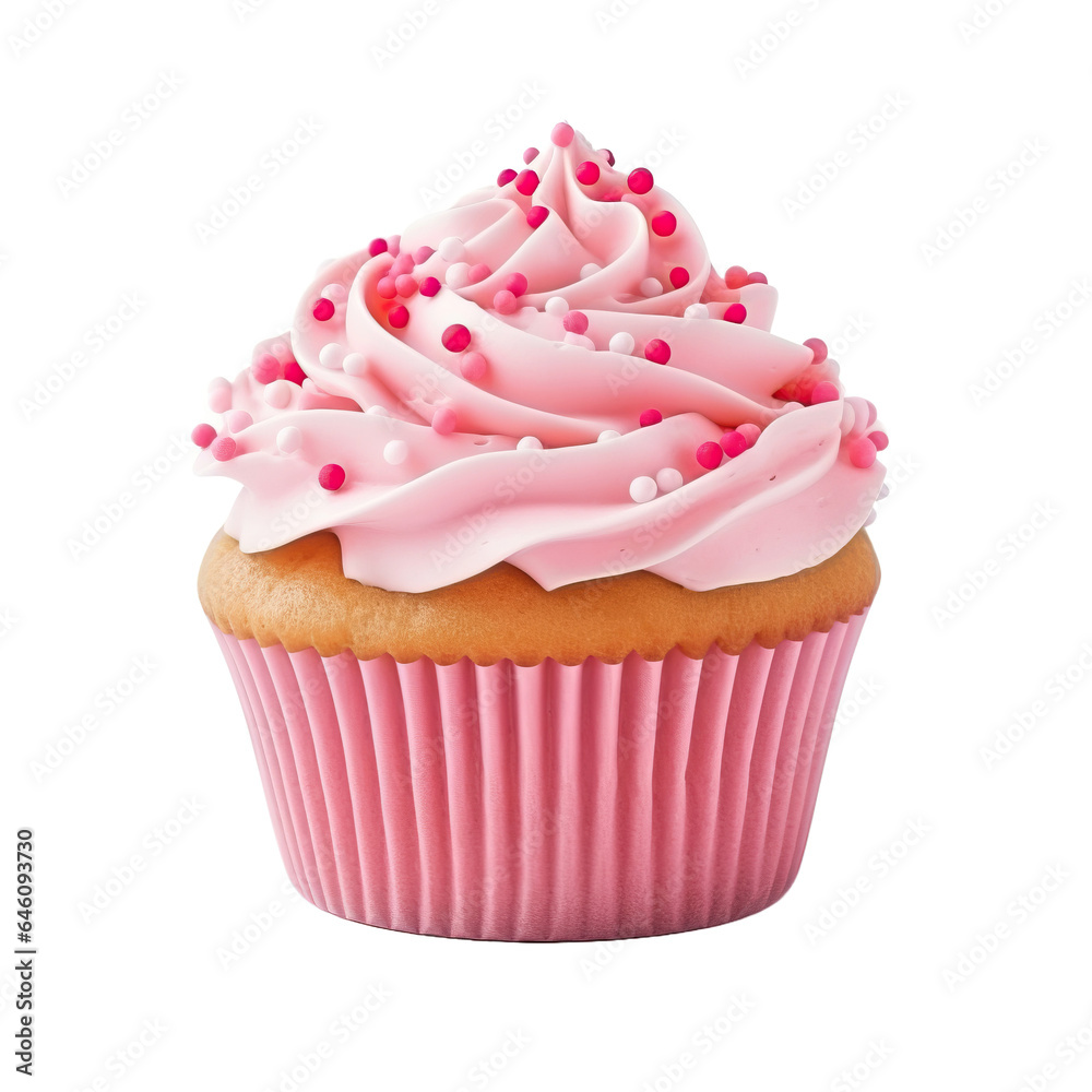 Cupcake isolated on white background Cupcake isolated on white background
