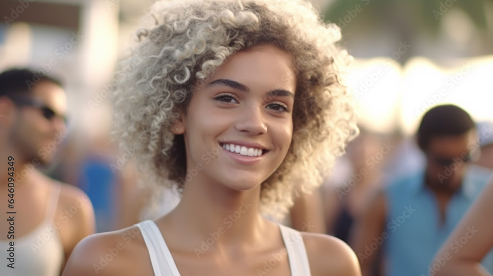 satisfaction and being happy, everyday life in summer, young adult woman, attractive slim, beautiful white teeth smile, good mood satisfaction and being happy, everyday life in summer, young adult woman, attractive slim, beautiful white teeth smile, good mood