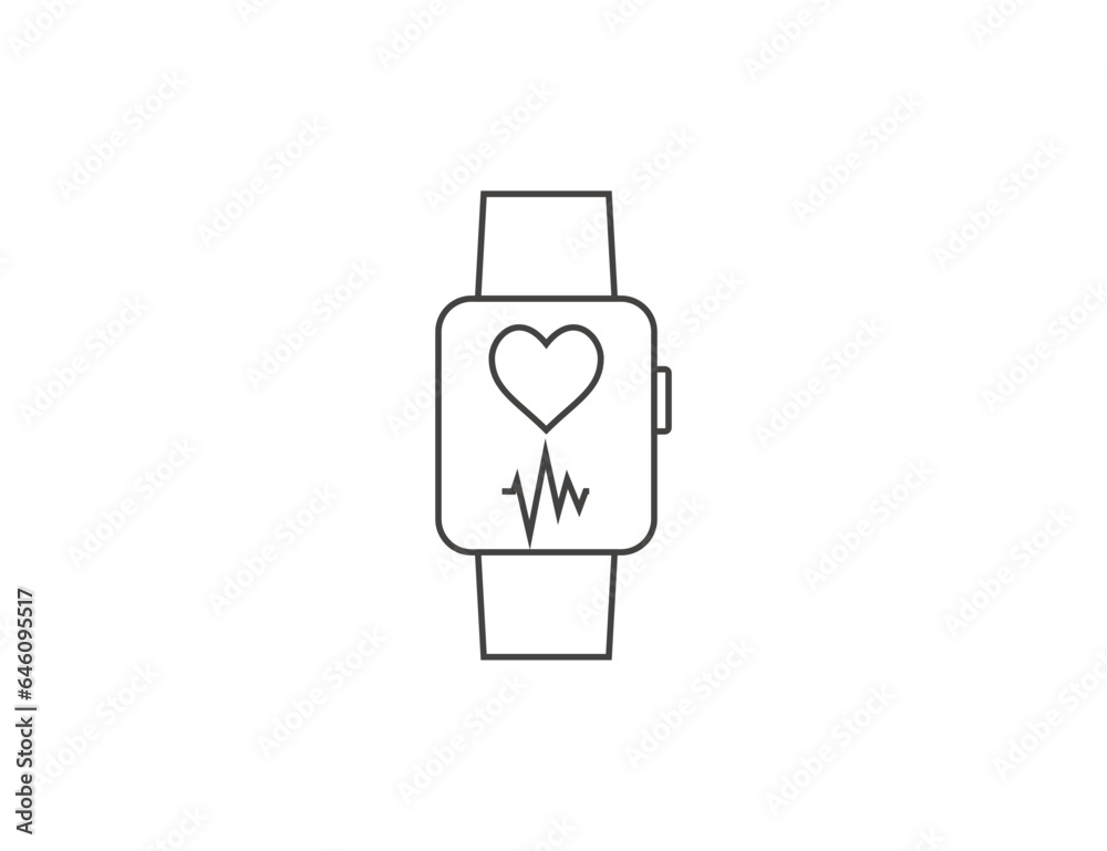 Fitness tracker icon. Vector illustration. Fitness tracker icon. Vector illustration.