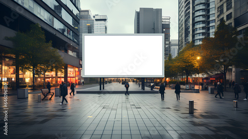 public shopping center mall advertisement board space as empty blank mockup signboard with copy space area for sale and offers advertisements, transparent background