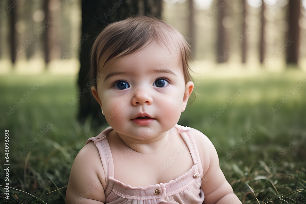 Adorable Portrait of a Healthy Baby Girl Adorable Portrait of a Healthy Baby Girl