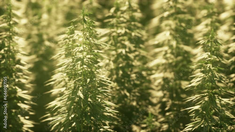 Mono-culture of cannabis weed Marijuana plantation Mono-culture of cannabis weed Marijuana plantation