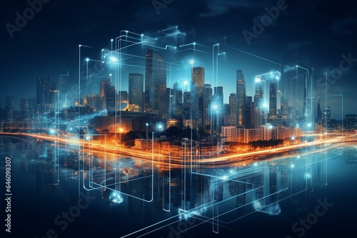 Digitalization of cities using advanced technology. Generative AI