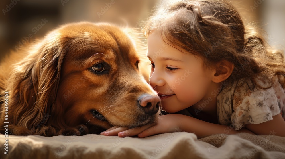 educational and playful aspects of the relationship between children and pets.