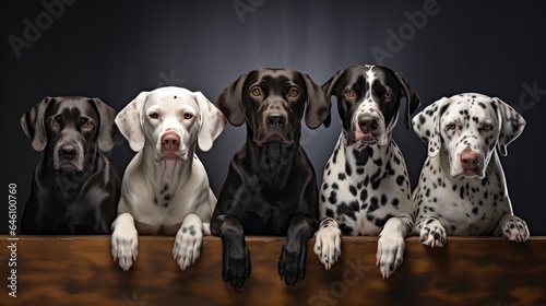 incredible diversity of dogs. the beauty of breed diversity in the pet world.