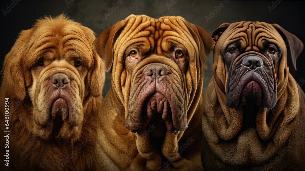Obraz premium Portrait Dogue de Bordeaux.