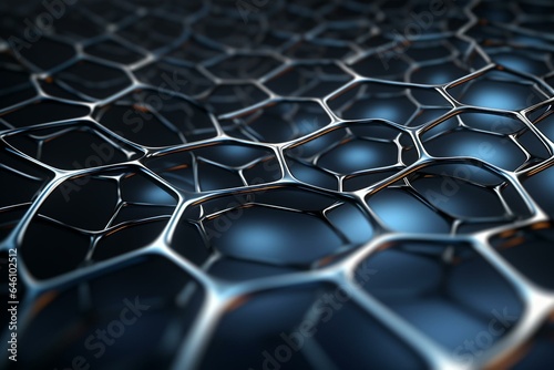 Illustration of a sheet of graphene as a background. Generative AI