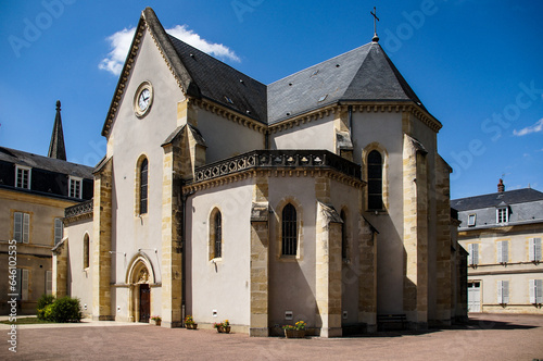 Obraz na plátne Historic Saint Gildard Convent in Nevers, France, where the incorrupt body of Saint Bernadette Soubirous rests