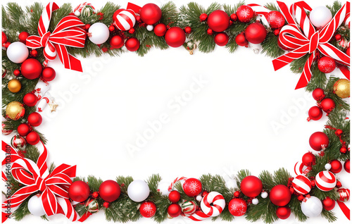 Christmas and New Year background. Top view with copy space