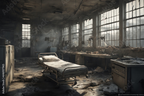 interior of a post apocalyptic building © Hagi