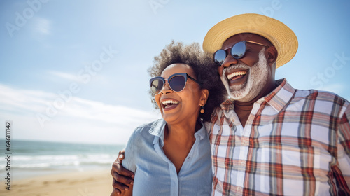 old black couple enjoying retirement days © AIPERA