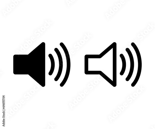 Wallpaper Mural Speaker icon set. Loudspeaker icon vector. Sound symbol Torontodigital.ca