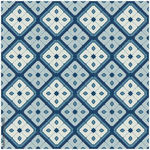 Decorative background seamless vector pattern. Floor, wall, floor tile design.