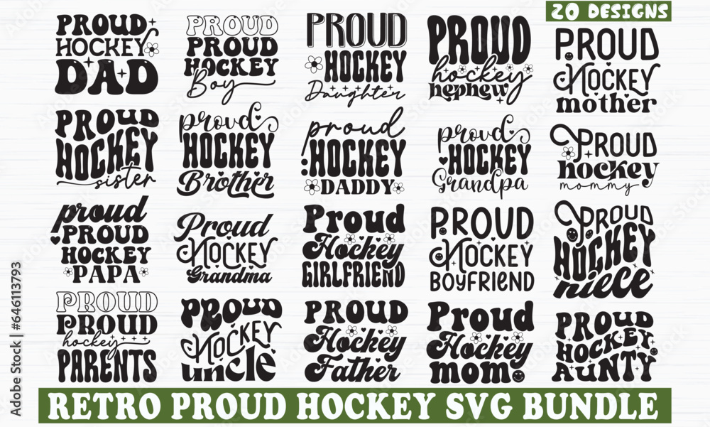 PROUD HOCKEY SVG BUNDLE