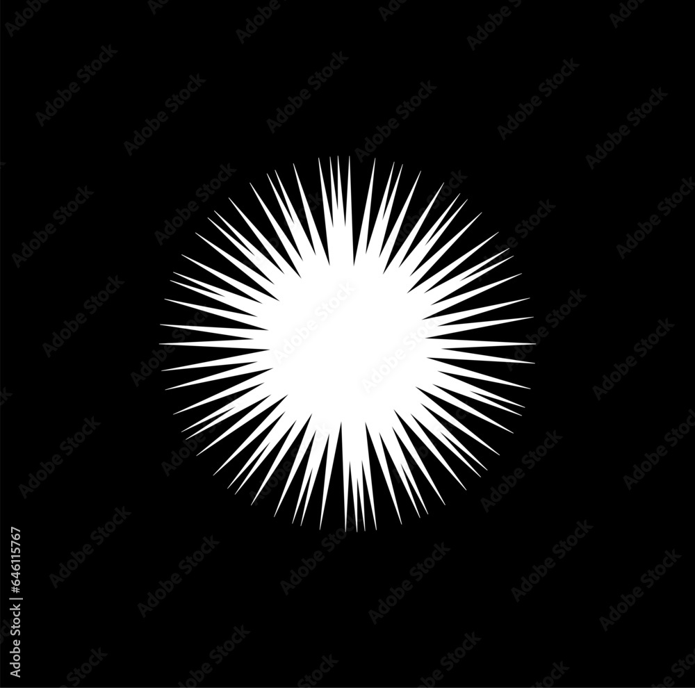 Sharp sunlight with sun vector icon.
