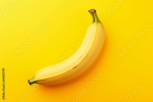 Sweet bananas on the yellow background, Banana isolated into the yellow background, Creativity Creative Thinking Ideas Concept