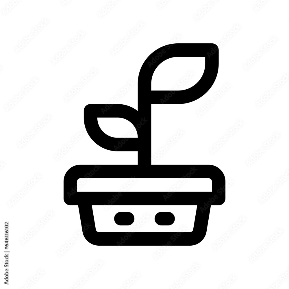 plant line icon. vector icon for your website, mobile, presentation, and logo design. plant line icon. vector icon for your website, mobile, presentation, and logo design.