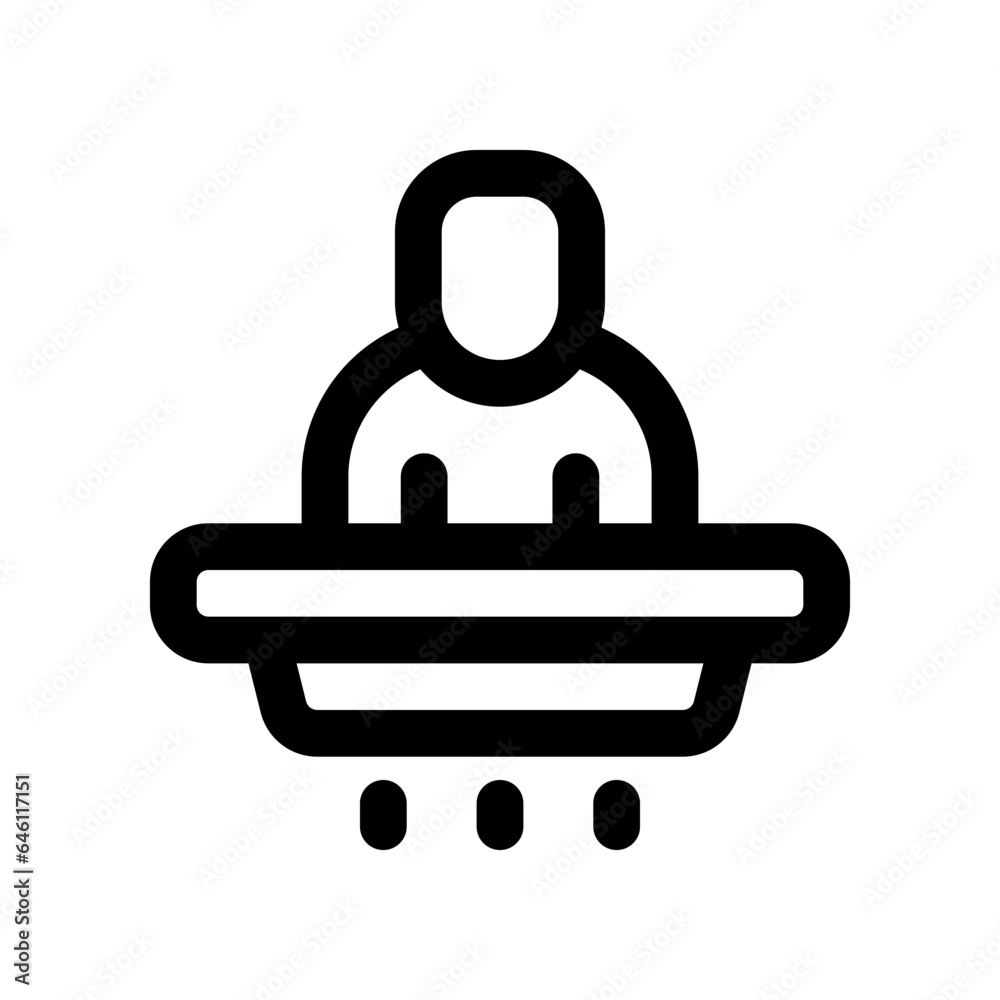 flying lift line icon. vector icon for your website, mobile, presentation, and logo design. flying lift line icon. vector icon for your website, mobile, presentation, and logo design.