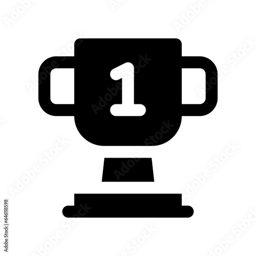 trophy solid icon. vector icon for your website  mobile  presentation  and logo design.