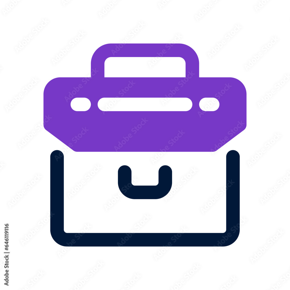 briefcase dual tone icon. vector icon for your website, mobile, presentation, and logo design. briefcase dual tone icon. vector icon for your website, mobile, presentation, and logo design.