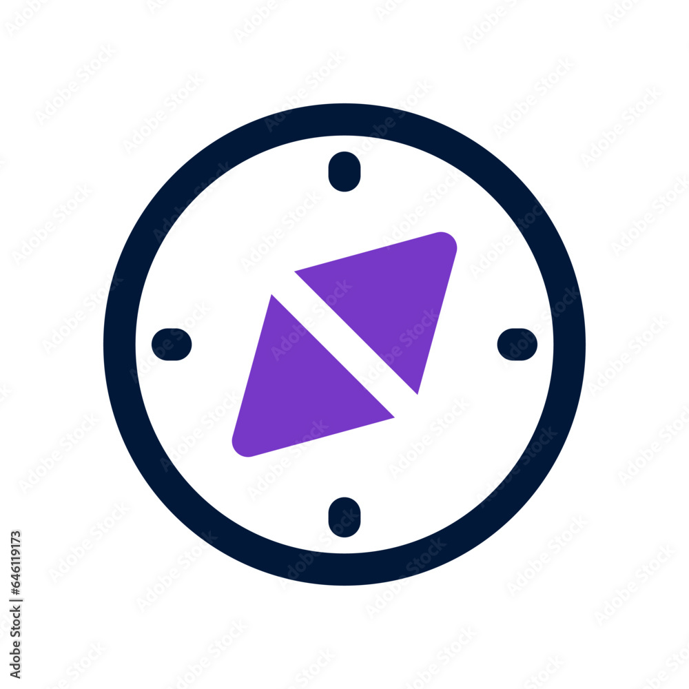 compass dual tone icon. vector icon for your website, mobile, presentation, and logo design. compass dual tone icon. vector icon for your website, mobile, presentation, and logo design.