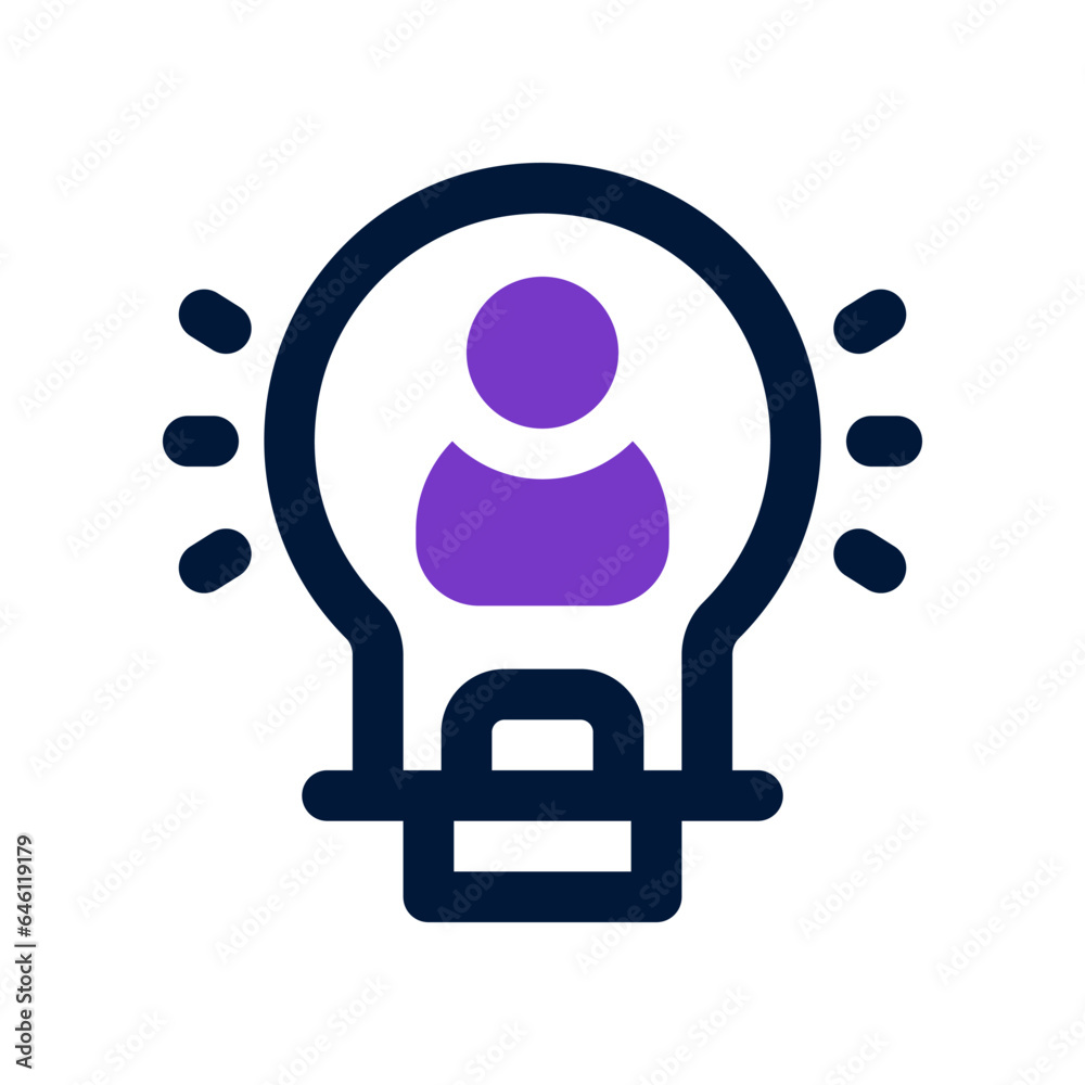 idea dual tone icon. vector icon for your website, mobile, presentation, and logo design.