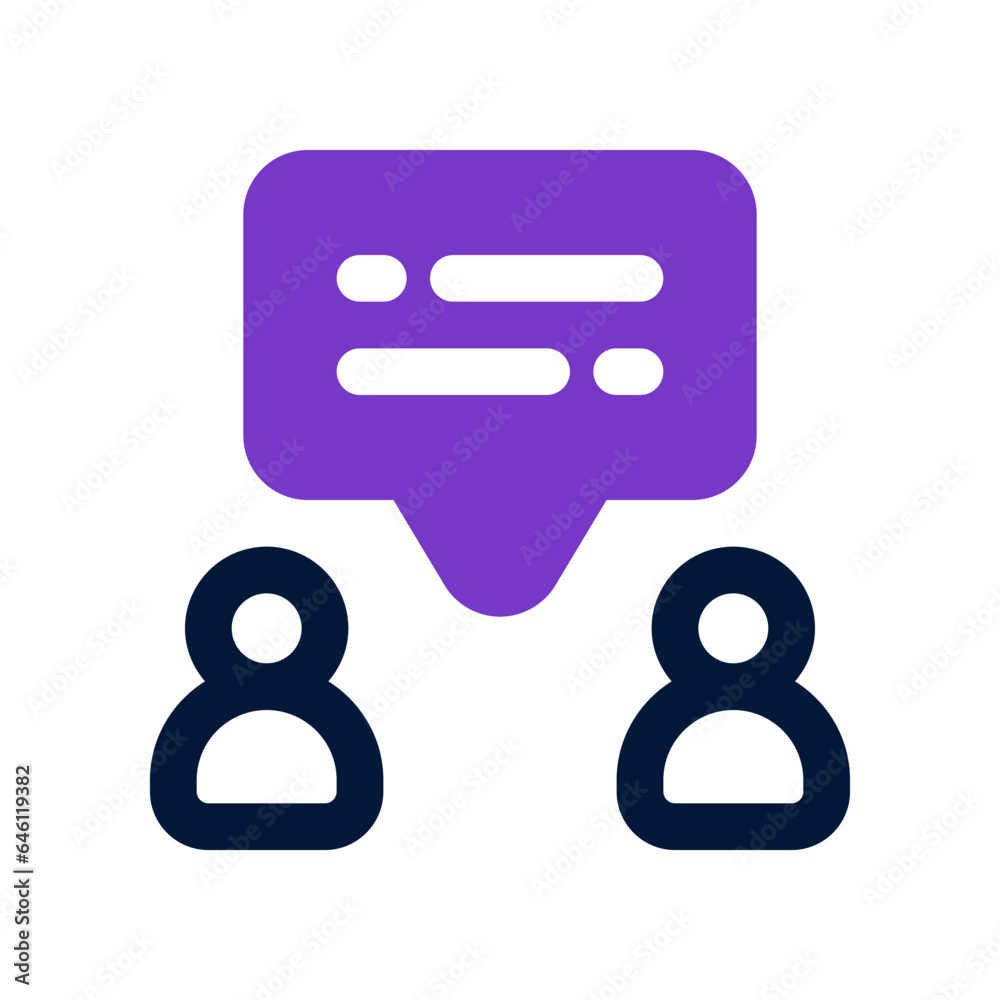 interview dual tone icon. vector icon for your website, mobile, presentation, and logo design. interview dual tone icon. vector icon for your website, mobile, presentation, and logo design.