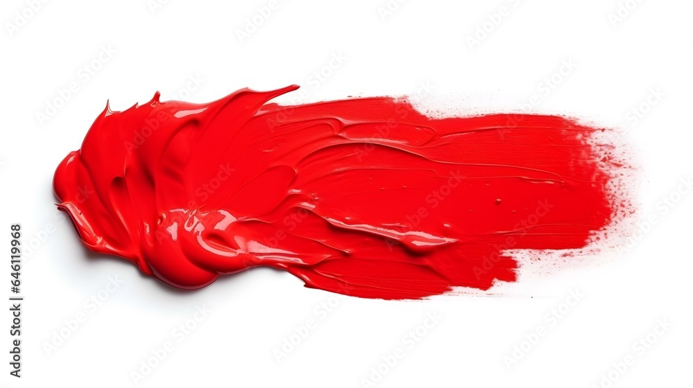 Isolated red Brush Stroke on a white Background. Acrylic Paint Texture with Copy Space
Isolated red Brush Stroke on a white Background. Acrylic Paint Texture with Copy Space