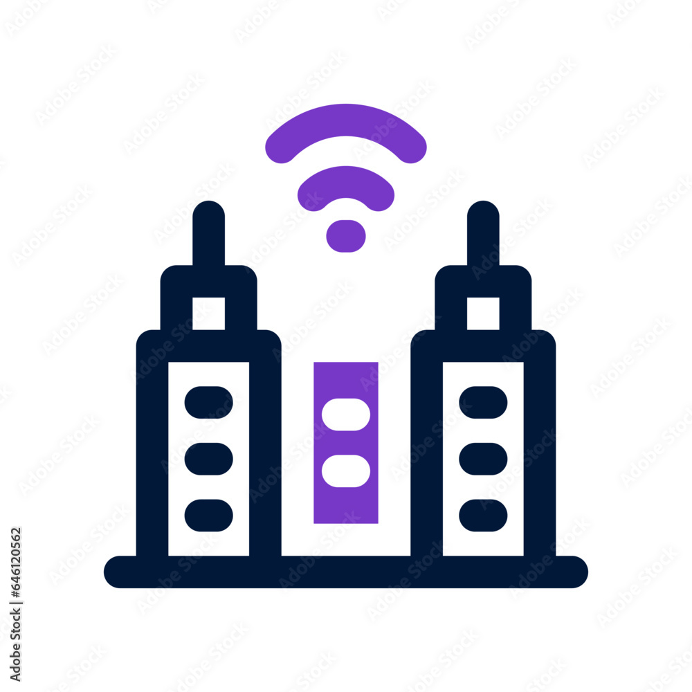 smart city dual tone icon. vector icon for your website, mobile, presentation, and logo design. smart city dual tone icon. vector icon for your website, mobile, presentation, and logo design.