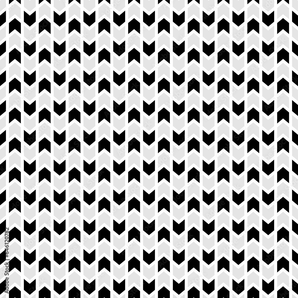 Herringbone motif. Zigzag lines. Jagged tooth. Seamless surface pattern design with triangular waves ornament. Repeated chevrons wallpaper. Digital paper for page fills, web designing, textile print.