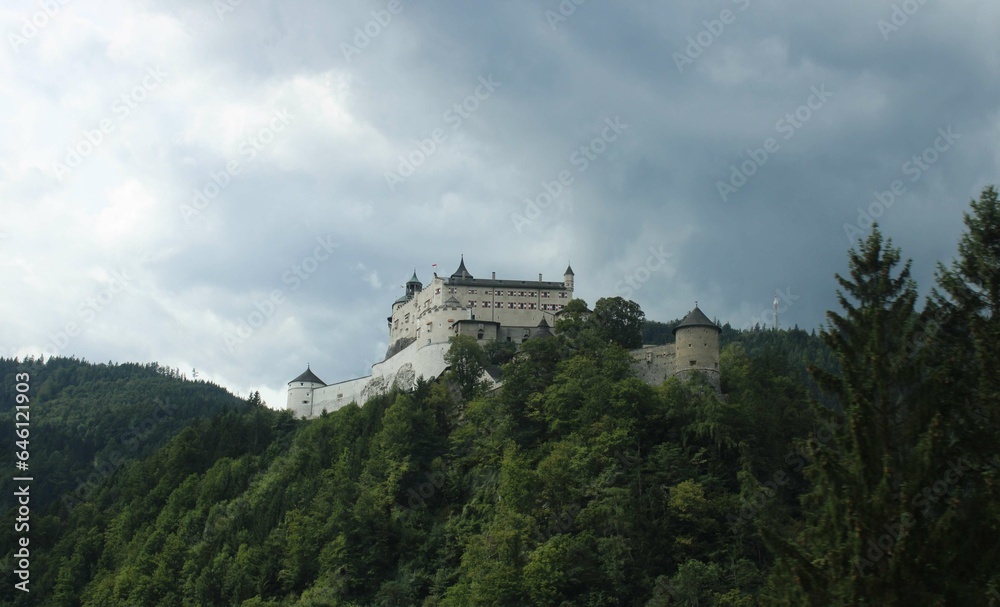 La vue du Château de Hohenwerfen