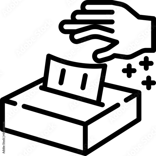 napkin tissue interfolded