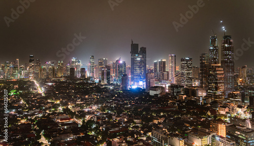 Jakarta skyline by night  Indonesia