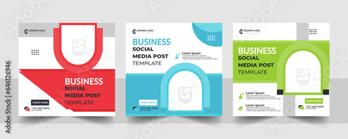 Creative Modern Instagram post and social media post business web banner template design.