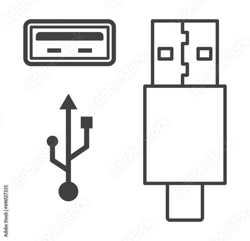 usb plug and sign