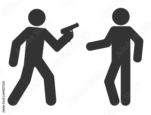 two person with gun
