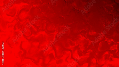 blazing red and orange bio shapes lay - abstract 3D rendering