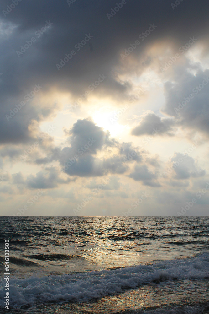 Fototapeta premium sunset over the sea