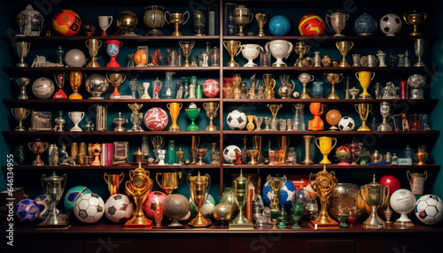A store shelf displays an abundance of antique pottery souvenirs generated by AI