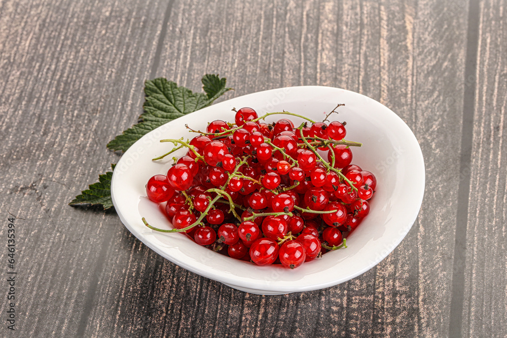Sweet ripe red currant berries Sweet ripe red currant berries