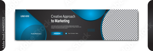 Business LinkedIn cover design, Gradient color LinkedIn cover and banner design fore social media marketing