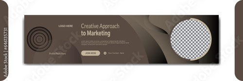 A creative design using deep colors,  For LinkedIn cover banner