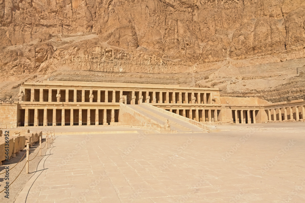 Mortuary Temple of Hatshepsut. Egypt. Horizontally. 