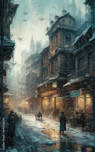 Winter cityscape © Михаил Н