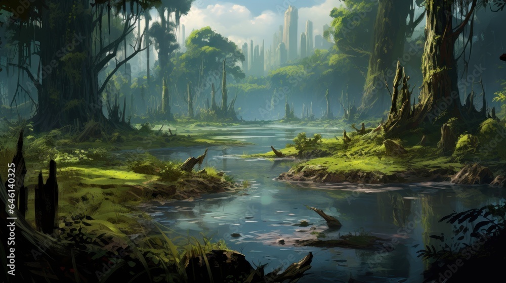 Fantasy Swamps and Wetlands Game Art Fantasy Swamps and Wetlands Game Art