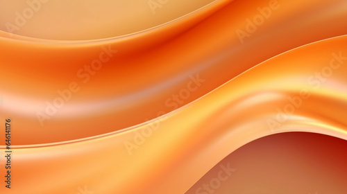 Background curve wave wallpaper concept smooth orange texture backdrop illustration design light abstract pattern